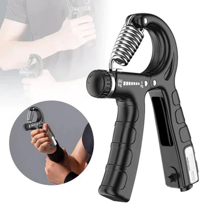 Adjustable Hand Gripper with Rep Counter – Grip Strengthener