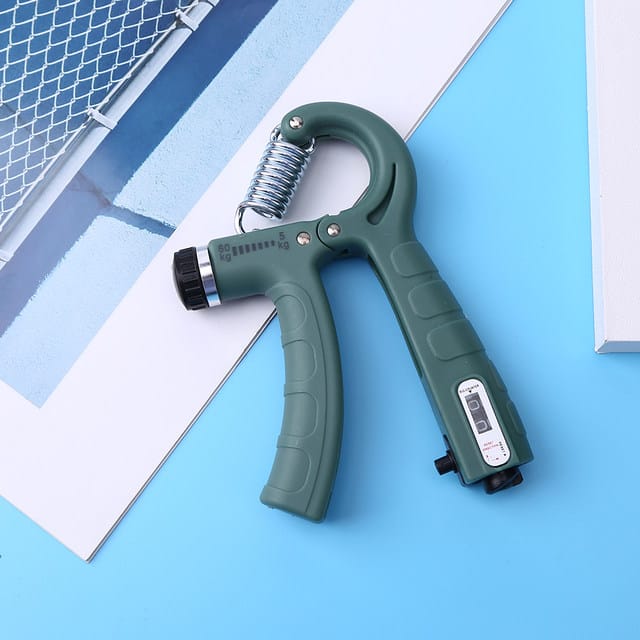 Adjustable Hand Gripper with Rep Counter – Grip Strengthener