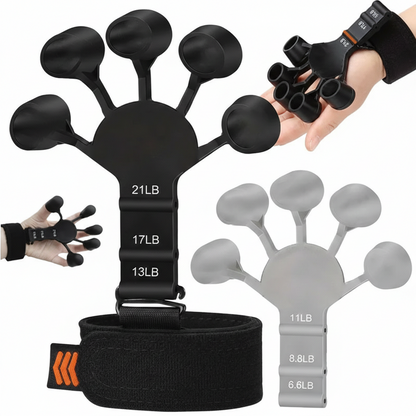 Silicone Finger Stretcher & Grip Strengthener – 3-Level Resistance
