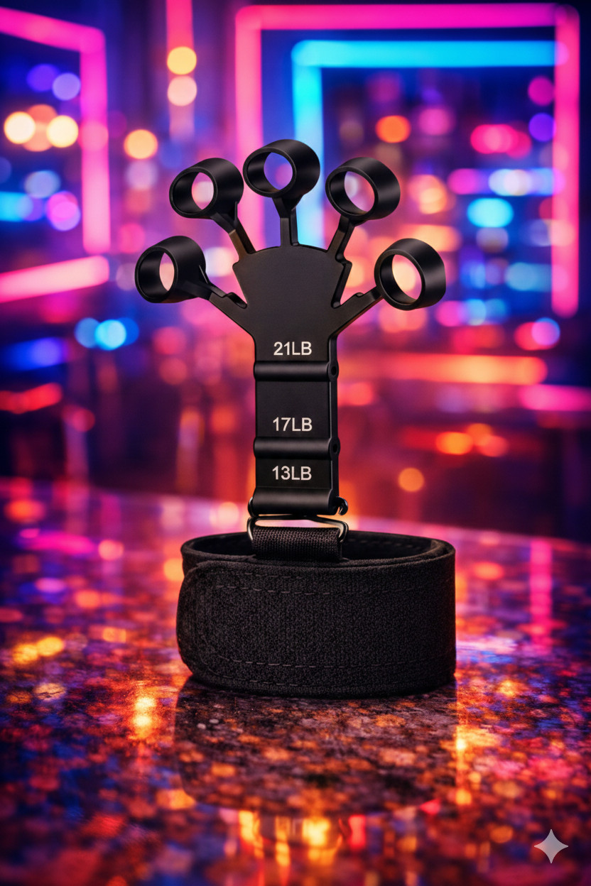 Silicone Finger Stretcher & Grip Strengthener – 3-Level Resistance
