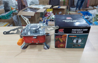 Mini Portable Camping Stove – Foldable & Windproof