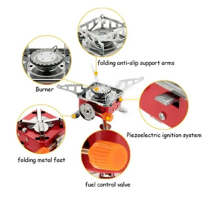 Mini Portable Camping Stove – Foldable & Windproof