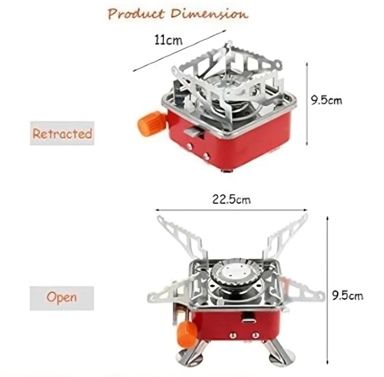 Mini Portable Camping Stove – Foldable & Windproof