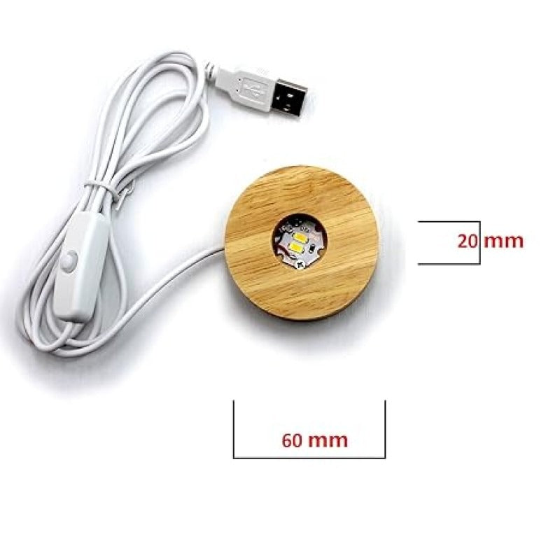 Galaxy Crystal Ball Lamp – USB LED Night Light with 3D Moon Design