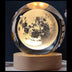 Galaxy Crystal Ball Lamp – USB LED Night Light with 3D Moon Design