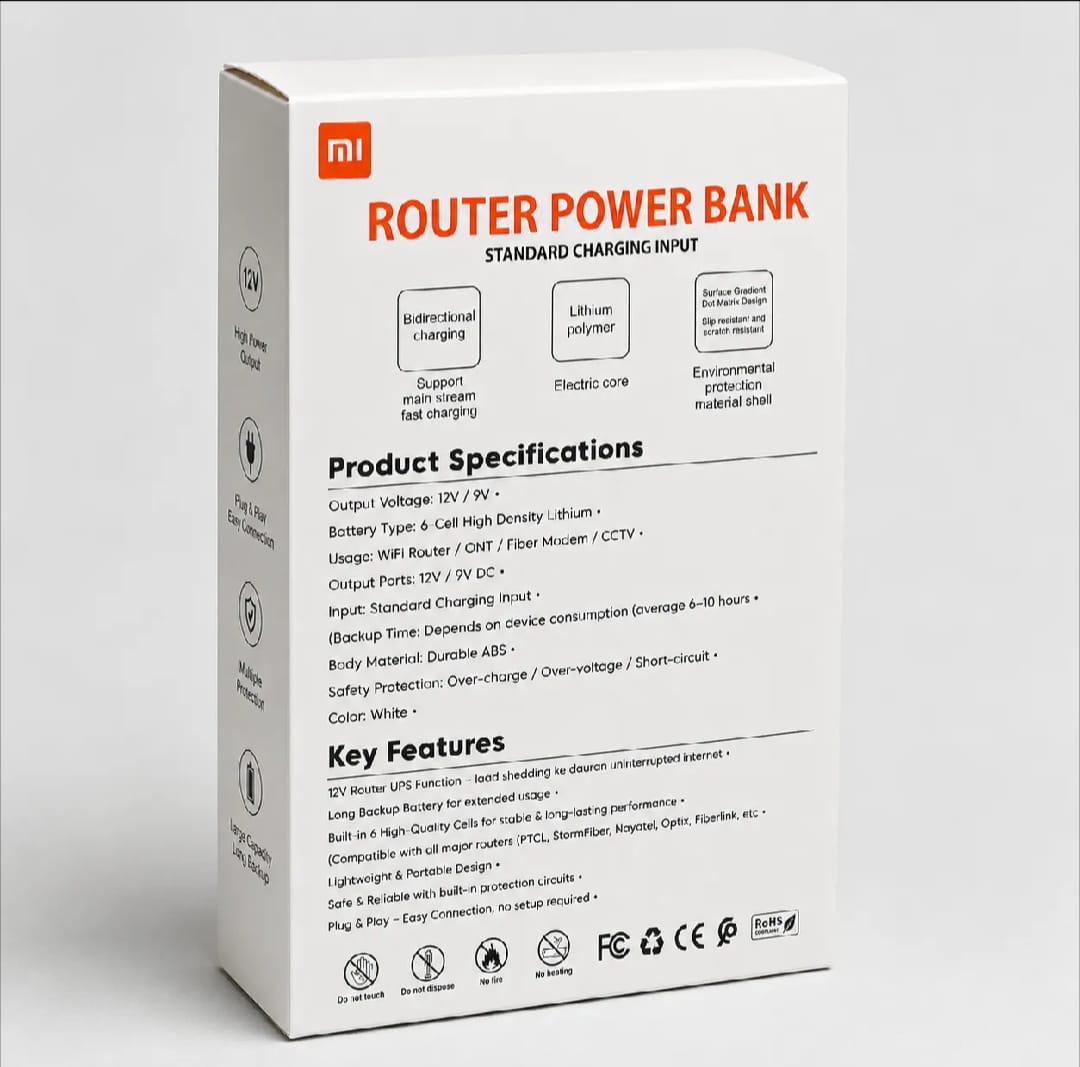 Xiaomi Mi 20000Mah 12V Router Power Bank – Mini
