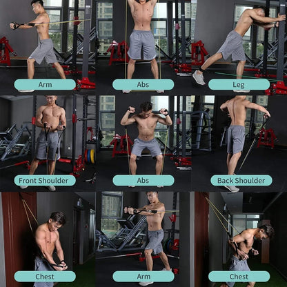 Natural Rubber Resistance Bands Set 11-in-1 – Home & Gym Workout Kit