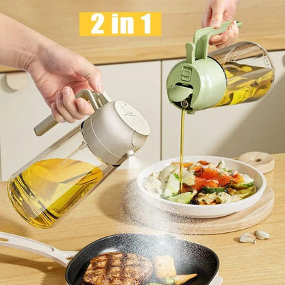 2-in-1 Oil Sprayer Bottle for Kitchen –      400ml