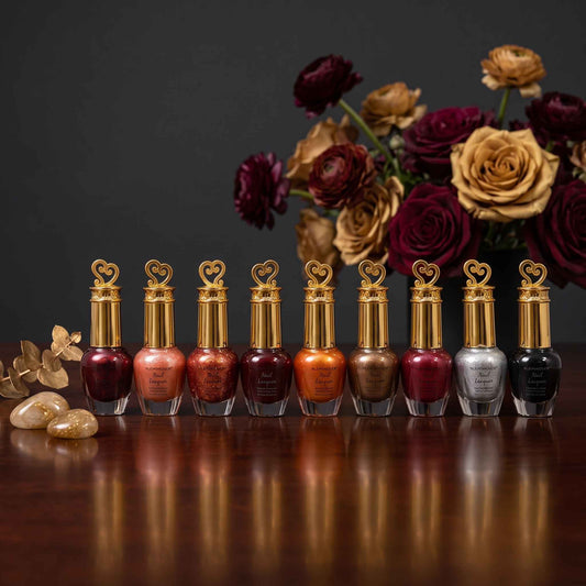Klean Color Heart-Cap Metallic & Glitter Nail Lacquer Set (10 Pcs) - Random Color