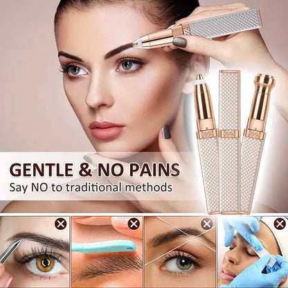 Updated Design 2-in-1 Flawless Eyebrow Trimmer