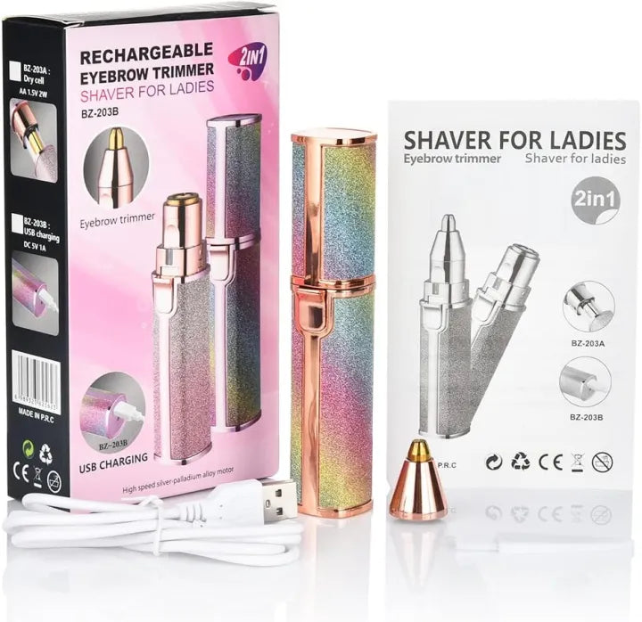 Portable Facial Hair Remover – Glitter Design