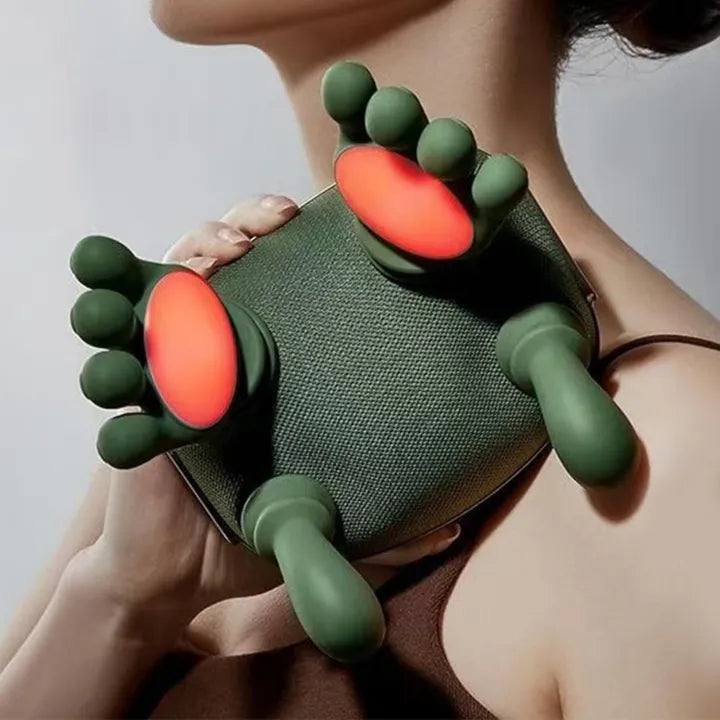 Smart Finger Pressure Neck Massager – Electric Deep Kneading Heated Back & Shoulder Massager