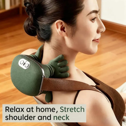 Smart Finger Pressure Neck Massager – Electric Deep Kneading Heated Back & Shoulder Massager