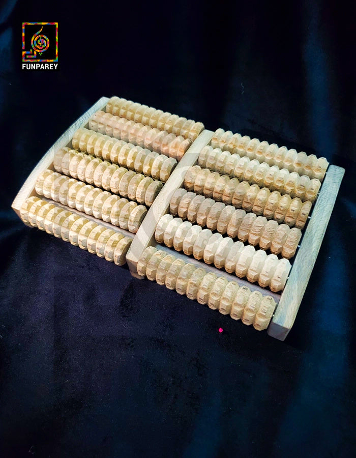 Traditional Wooden Roller Foot Massager