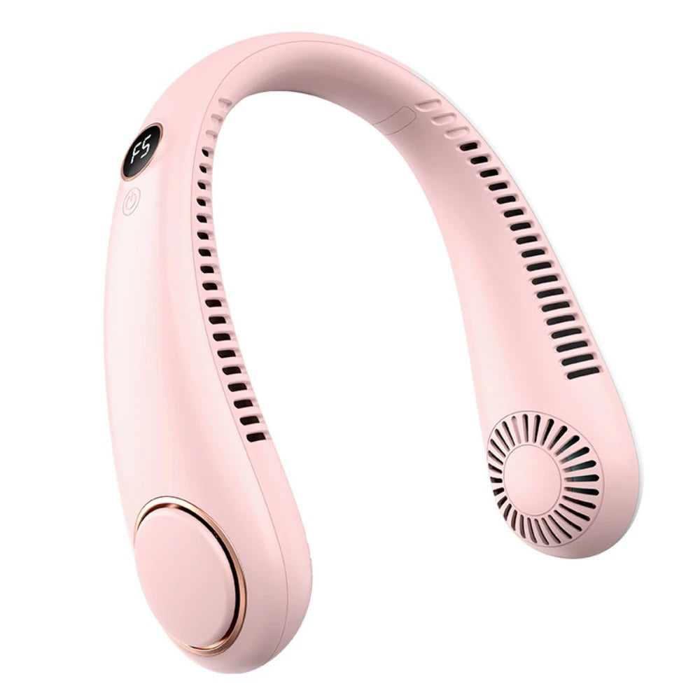 Bladeless Neck Fan,Quiet Rechargeable Neck Fan | Portable Small Wireless Electric Fan for Running, Climbing, Camping, Walking