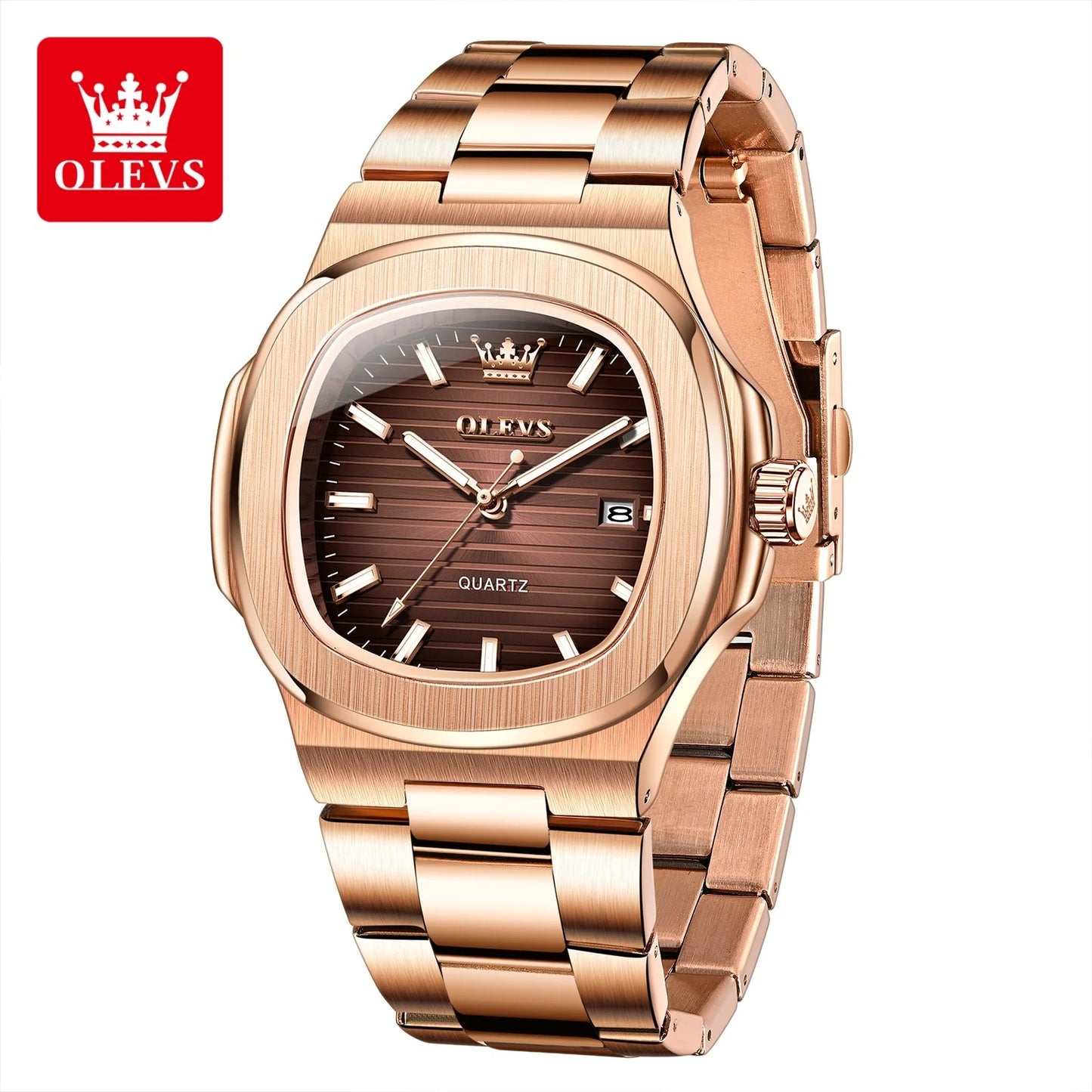 OLEVS 3696 Quartz Watch For Men Luxury Calendar Waterproof Business Men's Wristwatch Luminous Big Dial Fashion Simple Man Watch