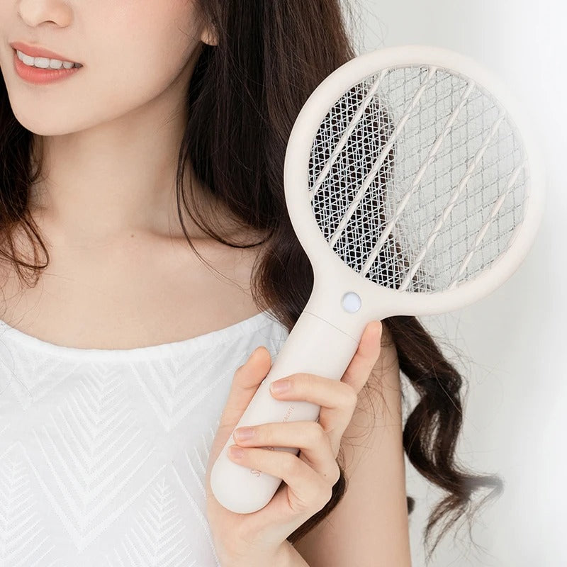 Handheld Sothing Portable Electric Mosquito Swatter Killer Electric Racket Insect Fly Bug Mosquito Zapper Swatter Killer Home