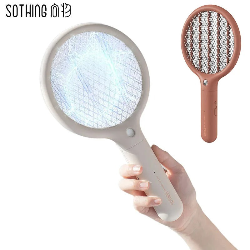 Handheld Sothing Portable Electric Mosquito Swatter Killer Electric Racket Insect Fly Bug Mosquito Zapper Swatter Killer Home