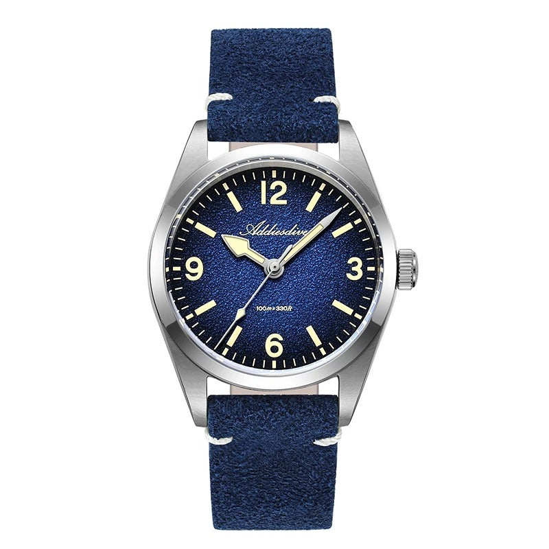 ADDIESDIVE AD2544 Luxury 36MM Quartz Watch 316L Stainless Steel 100M Dive Waterproof C3 Retro Super Luminous Sapphire Wristwatch