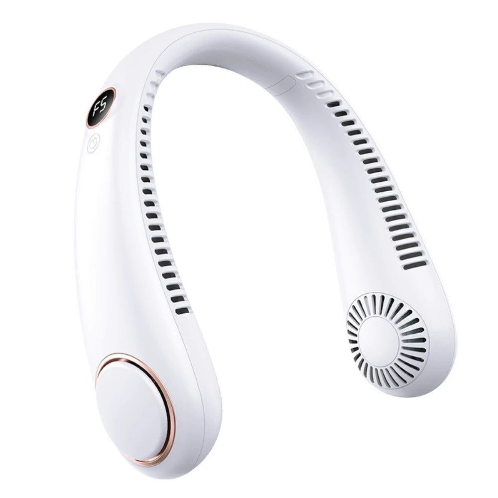 Bladeless Neck Fan,Quiet Rechargeable Neck Fan | Portable Small Wireless Electric Fan for Running, Climbing, Camping, Walking