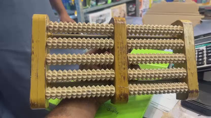 Traditional Wooden Roller Foot Massager